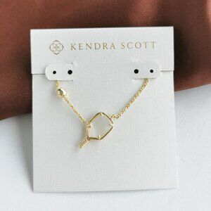 Kendra Scott Pickleball Gold Ivory Mother-of-Pearl Necklace